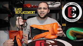 How to Change Boxing Glove Laces [upl. by Oicnedif739]