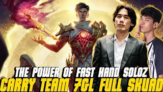 THE POWER OF FAST HAND SOLOZ❗CARRY TEAM 7GL FULL SKUAD❗ [upl. by Arlena]