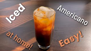 How to make Iced Americano at home Using Instant Coffee under 2 minutes  Quick amp Refreshing [upl. by Phira]