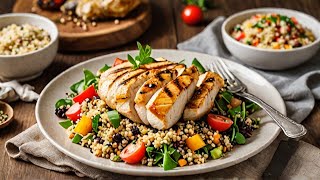 DiabeticFriendly Grilled Chicken amp Quinoa Salad Recipe for Healthy Eating [upl. by Nihi]