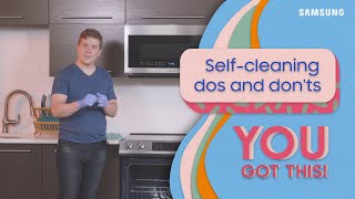 Dos and don’ts for using the SelfClean oven feature  Samsung US [upl. by Schmitz249]