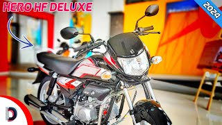 Hero HF Deluxe 2024 Model Review 😍  Hero HF Deluxe  Price Mileage and Updates 😱 [upl. by Etnoel]