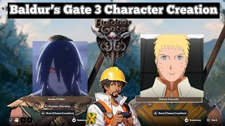 Sasuke and Naruto Boruto Next Generations Builds in Baldurs Gate 3 [upl. by Linnet949]