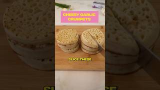 These cheesy garlic crumpets look incredible 🤤 food Foodie foodtiktok cheese [upl. by Arama9]