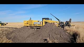 TE Underground installing an 8inch sub main through dirt road 10 25 24 [upl. by Jessica]