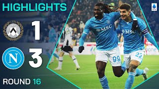 UDINESENAPOLI 13  HIGHLIGHTS  Napoli come back to secure away win  Serie A 202425 [upl. by Yenahs]