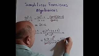 simplificación de fracciones algebraicas [upl. by Parent749]