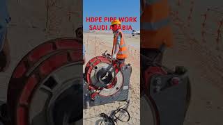 HDPE pipe work Saudi Arabia 500 mm pipe work sorts cat pipelayer pipesolutions [upl. by Nelleeus]