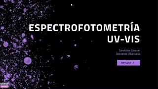 Espectrofotometría UV VIS [upl. by Wojcik281]