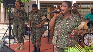 Ghana Immigration Band rocking Rev Yawsons mothers funeral [upl. by Elgar]