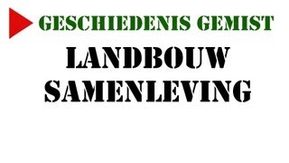 Geschiedenis Gemist  1 havovwo  Landbouwsamenleving MeMo 2007 H1 paragraaf 2 [upl. by Bluh]