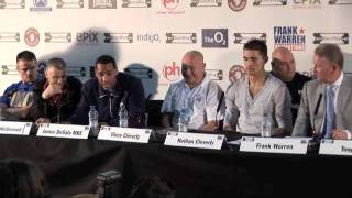 UNCUT  JAMES DeGALE V GEORGE GROVES O2 PRESS CONFERENCE FOR iFILM LONDON [upl. by Nosmirc]