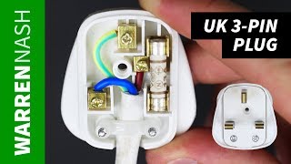 How to change a Plug UK 3pin  Rewire amp Earthing  Easy DIY by Warren Nash [upl. by Arze827]