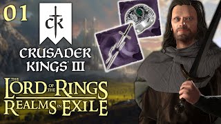 Aragorn Son of Arathorn  CK3 LotR Realms in Exile  Part 1 [upl. by Ahcorb685]