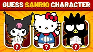 Guess the characters voice line and Emoji Quiz  Sanrio  hello kitty my melody kuromi [upl. by Anelad]