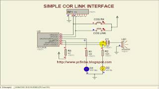 SIMPLE COR LINK INTERFACE PIC12F629 [upl. by Fernande]