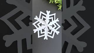 DIY Super Easy Snowflake with Paper diy snowflakes papercrafts [upl. by Assinna595]