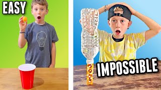 50 EASY vs 1 IMPOSSIBLE Trick Shots [upl. by Luemas570]