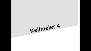 Ders 14 Hollandaca Kelimeler4 [upl. by Nottnerb]