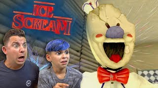 KILLER ICE CREAM MAN is after us Ice Scream Horror Game [upl. by Kcir]