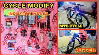 cycle modify cycle Mein indicator Kaise lagaen how to mtb cycle cycle modify kaise karen [upl. by Ohnuj]