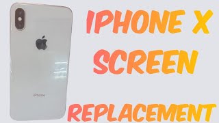 Iphone X Screen Replacement Easy Method [upl. by Adnawot]