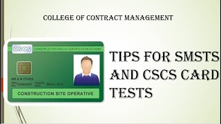 Tips For SMSTS and CSCS Card Tests [upl. by Nevek]