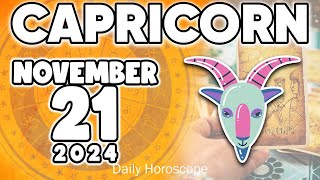 𝐂𝐚𝐩𝐫𝐢𝐜𝐨𝐫𝐧 ♑ 🌓THE LEAP YOU’RE GOING TO LIVE IS GIANT❗️😱 Horoscope for today NOVEMBER 21 2024 🔮zodiac [upl. by Kazimir]