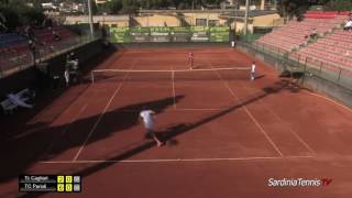 Highlights Matteucci Caregaro  Campionato Tennis Serie A1 2016 [upl. by Eidda843]