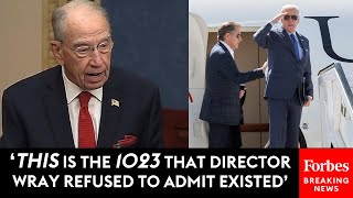 BREAKING NEWS Grassley Drops Hammer On DOJ And FBI After Revealing FD1023 Form On Bidens [upl. by Raskin]