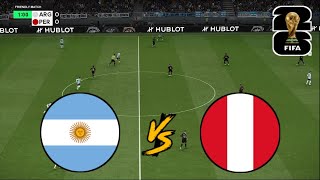 ARGENTINA vs PERU  WCQ SOUTH AMERICA 2026  FOOTBALL LIFE 2025 [upl. by Tlaw]