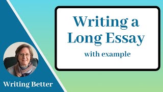 Writing a Long Essay with example [upl. by Siouxie]