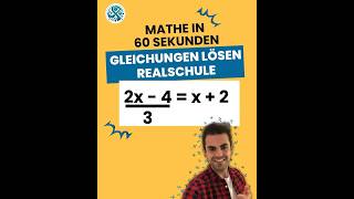 Gleichungen lösen leicht gemacht Mathe für die Realschule 🧮🫶🏻 [upl. by Polly460]