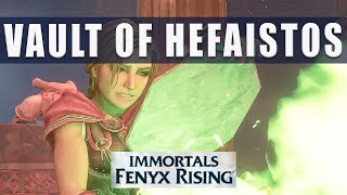 Immortals Fenyx Rising Vault of Hephaistos walkthrough guide  Coal puzzles and boss fight [upl. by Alrats]