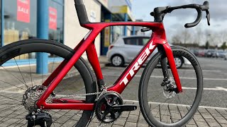 Gen7 Trek Madone SL6 in Crimson Spec features highlights and how it compares to the Madone SLR [upl. by Ineslta]