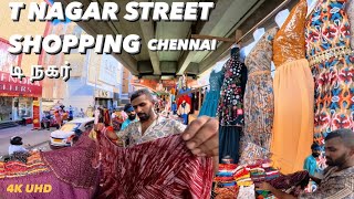 T Nagar Street Shops  டி நகர்  Chennai [upl. by Ayamahs]