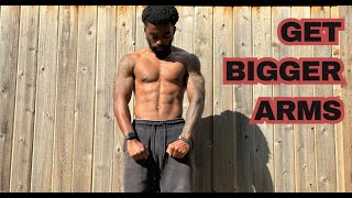 How to get MASSIVE TRICEPS 3 Exercises [upl. by Ahsiekram]