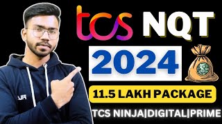 TCS NQT Announced 2024  Paper Pattern  Packages  Up to 115 Lakh [upl. by Harmony]