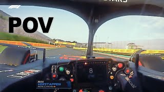 F1 VISOR CAM Max Verstappens 2023 Japanese GP Pole Lap Through Helmet Cam AssettoCorsa [upl. by Ellynn]