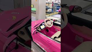 Maybach S650 pink color with mp4 car toys kidscar [upl. by Giavani]