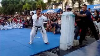 Sensei Artemio MancolKyokushin Tameshiwari [upl. by Einnus]