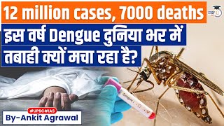 Why Dengue cases have surged this year in across the world  Know all about it  UPSC [upl. by Anitsim670]