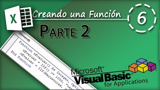 Creando una Función Parte 2  VBA Excel 2013 6 [upl. by Artimid610]