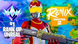 Chapter 2 UNREAL RANK SPEEDRUN 🏆 Fortnite OG Remix 1 Controller Player with HANDCAM 🎮 👑 [upl. by Nueovas577]