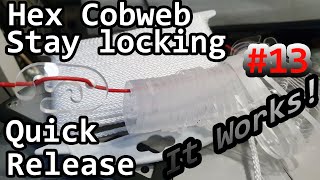 Hex Cobweb Antenna Stay Locking Quick Release  It Works 13  G7UIV [upl. by Gibby992]