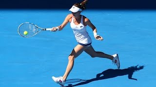 Varvara Lepchenko v Agnieszka Radwanska highlights 3R  Australian Open 2015 [upl. by Lerraf]