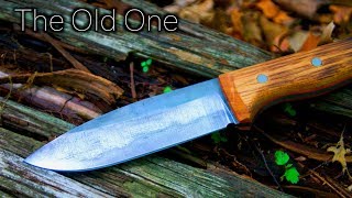 Knife Making For Beginners  The Old One  How to Make A Knife That Looks Old [upl. by Redienhcs521]