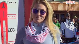 AUDI FIS Ski World Cup  womens downhill  St Moritz SUI Dec 9 2023 the first 27 athletes [upl. by Harneen]