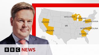 Seven swing states set to decide the 2024 US election  BBC News [upl. by Olcott]