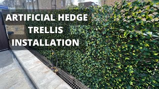 ARTIFICIAL HEDGE TRELLIS FENCING AND SCREENING [upl. by Akirre385]